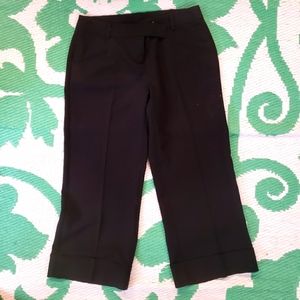 INC Petite Capri Pants Cuffed Zip Front